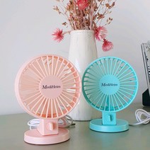 미니 듀얼팬 USB유선 탁상용선풍기 사무실용선풍기 MUF-440, MUF-440 블루