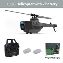 드론 입문용 가성비 카메라 C128 2.4G RC 헬리콥터 4 프로펠러 1080P 6 축 전자 자이로스코프 공기 압력 vs C127 C186 높이, [02] C128 2B Original Box
