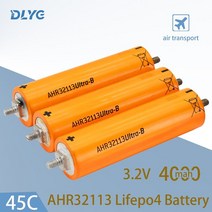 인산철배터리팩 A123 Ahr32113 Lifepo4 배터리 3.2v 4.0ah 45c 충전식 리튬 철 인산염 전원 나사가있는 고, 04 6PCS