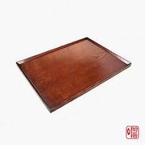 [이바돔] 옻칠 나무 직사각쟁반 (대)