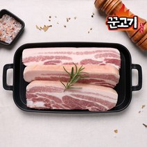 꾼고기 듀록 오겹살 구이용 2cm 1kg, 1개