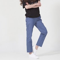 [바보사랑] 여자 세미 일자핏 9부 8컬러 데일리 밴딩 바지[옷자락]