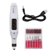 미니 전기 전동 그라인더 USB 연삭 가변 속도 회전 도구 키트 밀링 및 연마 도구 용 드릴 비트 조각 펜, 하얀색