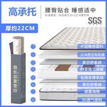 20cm 두께 야자 코코넛 독립스프링 매트리스 라텍스 쿠션 매트, 1000mmx2000mm, H