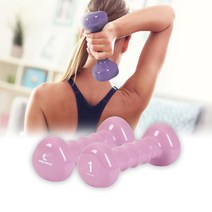 보드미 홈트레이닝 아이워너 PVC 삼각 컬러 아령 1kg 스위트라일락, 본상품선택