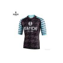 NEW Bianchi Milano FLUMINI Short Sleeve Cycling Jersey : BLACK