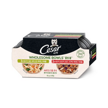 시저 성견용 홀썸볼 믹스팩 습식사료 닭 고구마 콩 85g x 3p + 쇠고기 닭 당근 보리 콩 85g x 3p 세트, 9세트