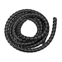 uxcell Flexible Spiral Tube Wrap Cable Management Sleeve １4mm X 17mm Computer Wire Manage Cord 3.0 M, 1