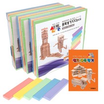 [RA㏓] 샘통 카프라 파스텔(비취)300pcs+예제집 원목교구 도형쌓기 블록 쌓기 쌤교구 블럭 쌓기블럭 ▷_§Ea, 《본상품》