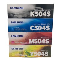 삼성 정품토너 CLT-K504S~CLT-Y504S SL C1453FW 검정+파랑+빨강+노랑 검정2500매/컬러1800매, 1개