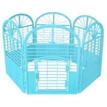 6각플라스틱 운동장-스카이블루/애견울타리