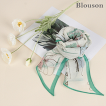 블루종 코스모스 나염 스카프_B2304AC010A