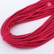 Meetee 45meters 2mm 라운드 탄성 로프 두꺼운 고무 밴드 DIY 만들기 야외 프로젝트 텐트 카약 보트 봉제 의류 액세서리, 30