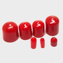 우정산업 앤드캡 적색 엔드캡 나사캡 볼트캡, 1세트