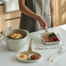 트루쿡 IH 인덕션 미니 2구 에그팬 1개, 트루쿡 2구 에그팬, 21.5cm