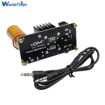 Assemed 완료 미니 음악 테슬라 코일 플라즈마 스피커 아크 발생기 공진 무선 전송 DC 15V-24V 15W 스테레오