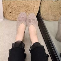 뽀글이 양털 플랫 슈즈 슬립온 단화 양털 신발 구두 털 새로운 스타일의 새로운 여름 중공 샌들 발레 여성 캐주얼 니트 로퍼 스트레치 스퀘어 발가락 힐 보트 봄