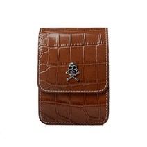 소가죽 프리미엄 거리측정기 케이스 세로형 가죽케이스 부쉬넬 니콘쿨샷 차쉬넬, 브라운