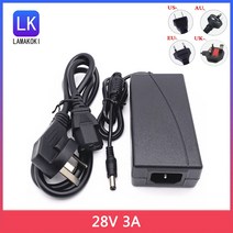 28V 3A 스위칭 전원 공급 장치 어댑터 DC 안정화 코드 3000ma, 04 AU_01 28V 3A