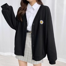 [귀여운핏] 방긋 스마일 오버핏 가디건