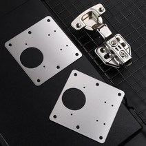 경첩 보강판 10개입 수리 보조판 힌지 장롱 부분 용품 싱크대 옷장 플레이트, 90x90mm보강판, 10개