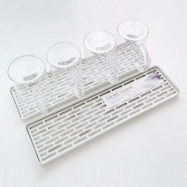 디아르 물빠짐트레이 미니 식기 컵 건조대 1세대 s, 화이트XL[그레이톤]