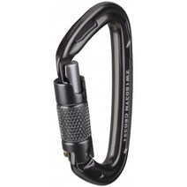 [노 명품]알루미늄 카라비너 24kn자동 잠금 등산 공중 작업- 검은