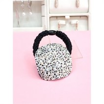 셀러허브 1 로뎀 세이브존05 프랑스 핸드메이드 헤어 고무줄 (블랙엔화이트) SZRDA23010205