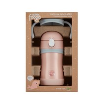 푸고 유아용 프리미엄 빨대컵 280ml, 핑크, 1세트