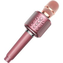 가정용 코인노래방 기계 휴대용 길거리공연 찬양 반주기 부스 xiaomi 무선 블루투스 노래방 마이크 4-in-1 핸드 헬드 마이크 스피커 듀얼 노래 홈 파티, 주황색