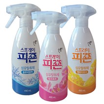 피죤 섬유탈취제 스프레이피죤 490mlX3개 정전기방지 핑크/블루/옐로, 490ml 3개, 향각1개