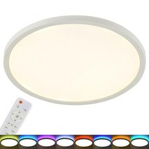실내조명 RGB 스마트 천장 조명 Led 원격 제어 여러 모드 밝기 조절 색상 변경 침실 거실 분위기 장식, 01 as show