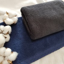 소프트코지 호텔수건 40수 코마사, 네이비 5장, 170g, 1개