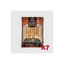 고단백 오래씹는 푸들 한우말이껌 7봉 분리불안해소