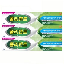폴리덴트 의치 부착재(무향) x3개, 3개