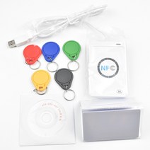 acr122u nfc 리더기 1356mhz rfid 복사기 5pcs uid 카드 태그 sdk m-ifare 복사 복제 소프트웨어, 기본