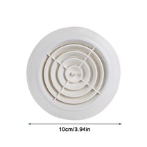 회전 조절 공기 환기 커버 원형 덕트 천장 벽 구멍 abs 에어 벤트 그릴 루버 주방 목, 04 rotating 100mm