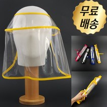 가리개 탈부착 비행기 모자 예방 자국없는 대중교통 쉴드 미세먼지 보호 가림막 비닐 얼굴 병원 창 바이러스 수영장 비말 꽃가루 안면 투명 외출 캡 차단 황사 방지 마스크, H 레드소(), 1개, 1개