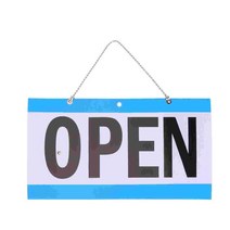 영업중led간판 open간판 오픈 네온사인 보드 환영 pvc 기호 열린 문 닫힌 비즈니스 간판 시간은 시계 레이블 네온 운영 플라스틱을 반환합니다, 28.8x15cm, 그림 1