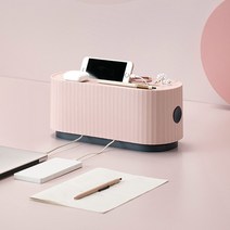 라이프공방 루쿠전선박스정리함 콘센트 정리함 멀티탭, 그린