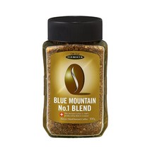 BLUEMOUNTAIN BLEND 하마야 블루마운틴커피 블루마운틴 블렌드 no.1 100g x2병 스위스 커피 아메리카노 부드러운블랙 블랙커피 인스턴트커피 정식수입 HAMAYA, 2Ea
