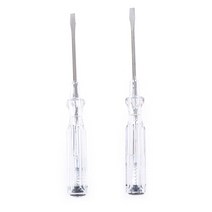 검전기펜2pc 100-500V 유도 전기 전류전압측정 스크루 드라이버 테스트 프로브 펜 전압 검출기 라이트, 한개옵션0