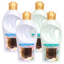 샤프란 아우라 홀리데이 판타지+스모키 머스크 1L 섬유유연제, 2세트