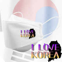 인쇄마스크 아이러브코리아 대한민국 태극기 마스크 25매 모델명 dki_26 KF94 3D입체형