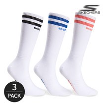 스케쳐스 여성 탑 투라인 센터로고 하이 크루삭스 3P_MX2, FREE, 3족세트_MX2