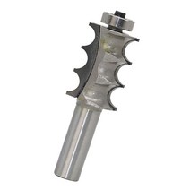 GHSHOP 트리플 라지 비드 칼럼/페이스 몰딩 라우터 Bit-1/2 1/4 섕크 우드 CNC 우드 버/밀링 툴, 6, 실버, 합금