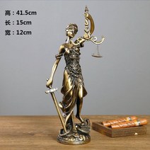 정의의 여신상 로스쿨 인테리어 정의의여신상 변호사사무실 소품 거실 법조인 데스크 디케 동상, 03 레이디 저스티스 40cm
