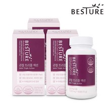 베스처 관절+연골+뼈건강 3중복합기능 트리플 액션 플래티넘 MSM 1500mg 60정 아세틸글루코사민 비타민D, 3박스