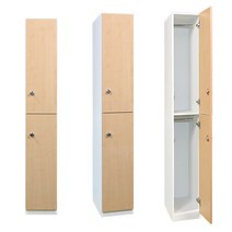 락카원 LPM 2단 락카장 락커 라카 캐비넷 탈의실 사우나장 골프장 사무용 목재 2인용 옷장, 브라켓(돌출형), 무광진그레이