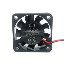 커스텀수냉 pc 쿨러 게이밍 12V 24V 40mm 40 cm 40x40x10mm 3D 프린터 그래픽 카드 냉각 팬 2 개/몫 유체, 01 5V_05 Fluid bearing 3pFG
